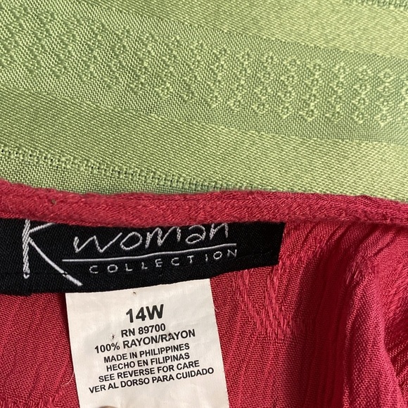 Women’s Vintage K Woman Collection Pink Dress Jacket with Embroidered Size 14 - Picture 7 of 12